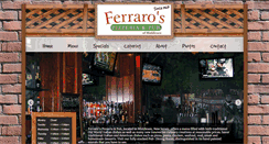 Desktop Screenshot of ferrarospizzeriapub.com